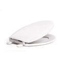 Proplus Elongated, Closed Front Toilet Seat W/ Cover in White PS1600-001